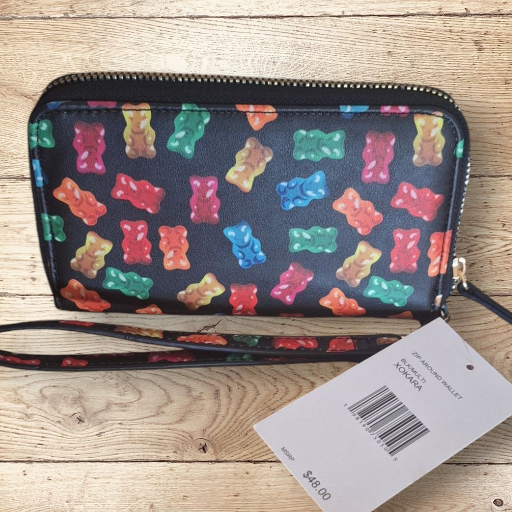 NWT Betsey Johnson XOKara Gummy Bears Black Wallet Wristlet  (C22) - Picture 3 of 7